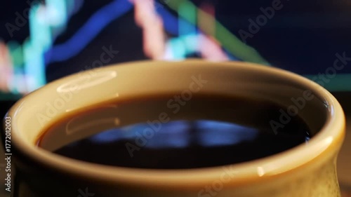 a cup of coffee in a cafe