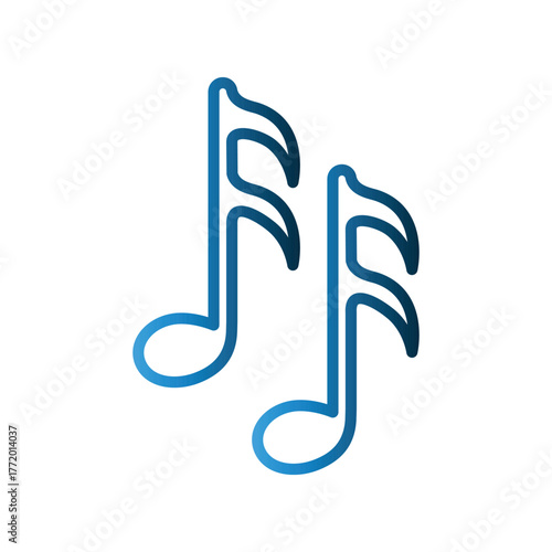 Music icon design template