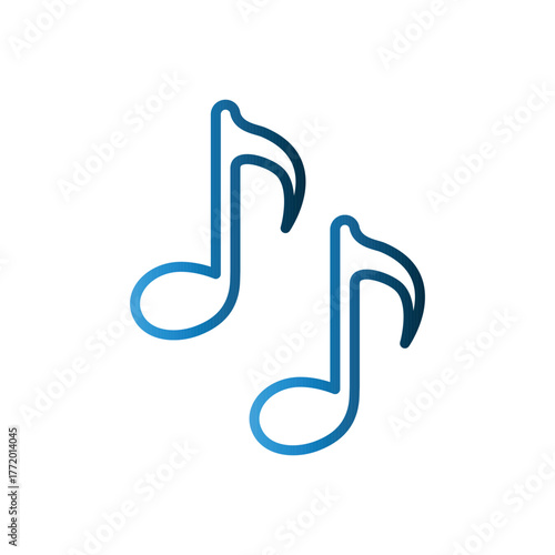 Music icon design template