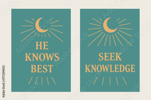 Divine Wisdom Banners. Divine Wisdom. Two vertical A6 banners with safe margins, centered composition, no elements touching edges, minimal, turquoise and
