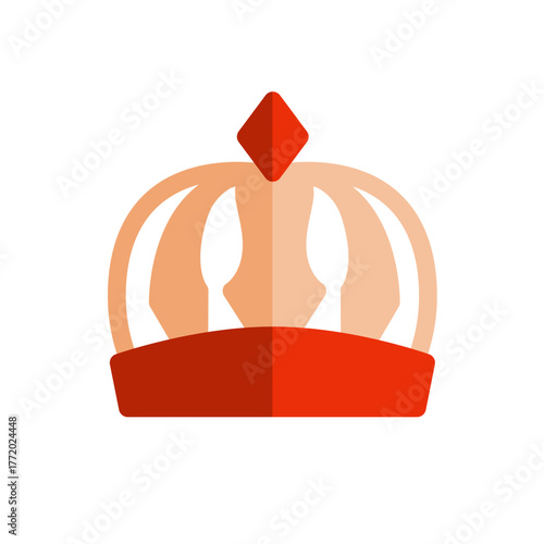 queen crown flat icon illustration