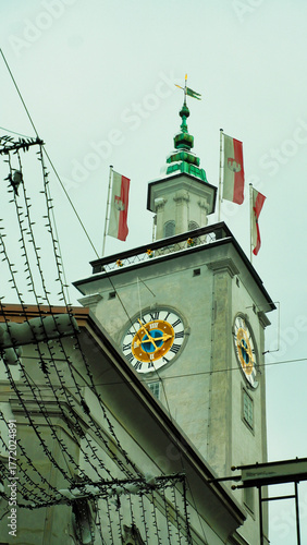 The Old Town Hall of Salzburg (Altes Rathaus) in winter