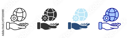 Responsibility Icon Set. Designed In Multi Style
