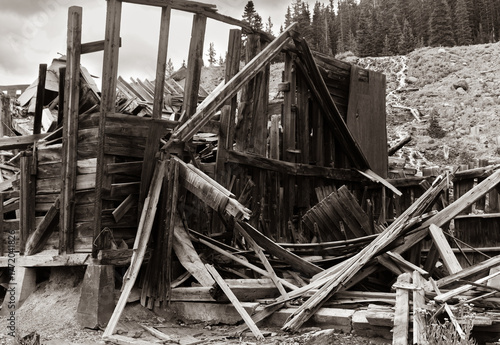 Old abandoned decrepit building in Colorado