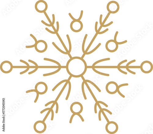 Geometric Snowflake Icon