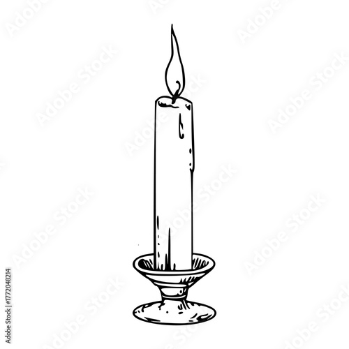 vintage light source drawing vector