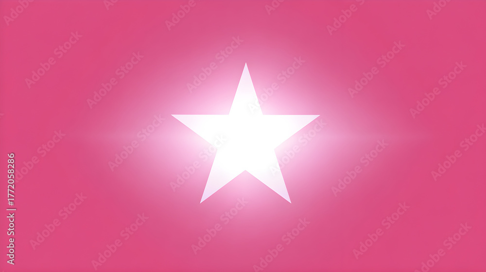 Obraz premium Pink star background