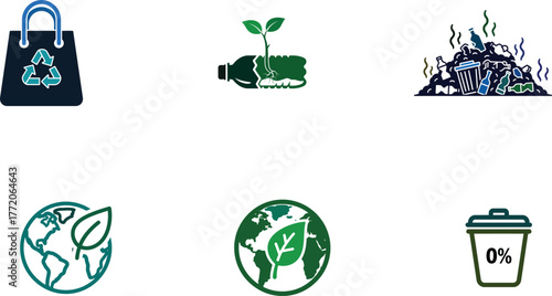Conceptual illustration of environmental conservation and sustainability for future generations
