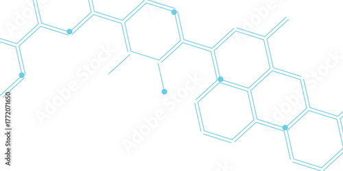 Hexagon Technology Element Design. Hexagon concept design abstract technology background. Abstract blue hexagon concept background