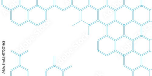 Hexagon Technology Element Design. Hexagon concept design abstract technology background. Abstract blue hexagon concept background