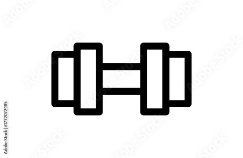 ダンベルのシンプルなベクターアイコン