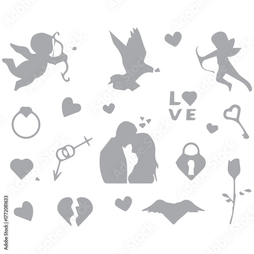 Valentine's Day Silhouettes