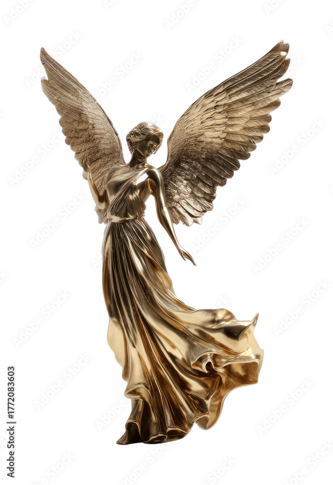 Fototapeta premium PNG Elegant luxury golden angel.