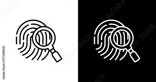 Crime Lab White Icon Set Design