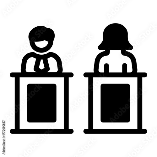 Legal Representation Justice icon from the Notary icon collection (Mixed Style)