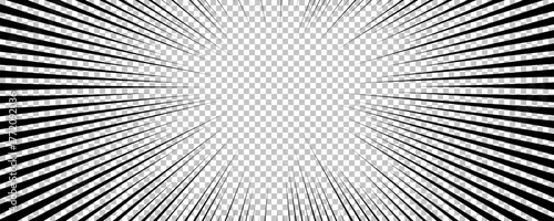 Black comic book transparent background