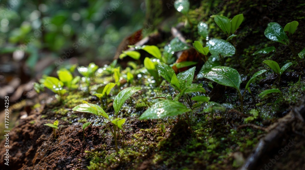 Obraz premium Jungle plants growing