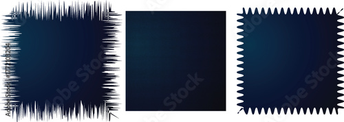 Navy Blue Square Frame Collection | Abstract Border Designs for Graphic Design, Social Media, and Web Design