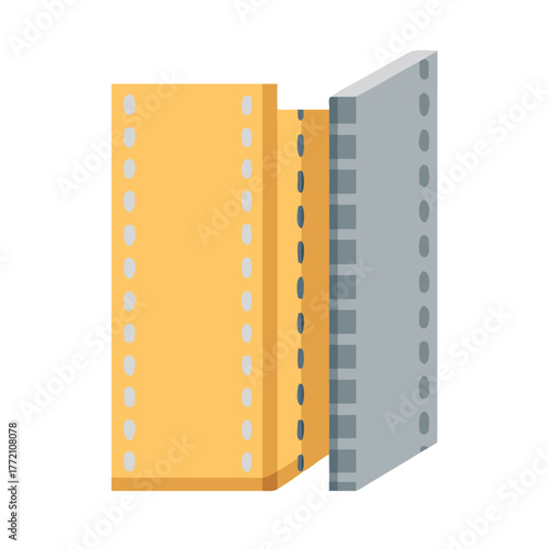 Abstract image of film roll with sprocket holes