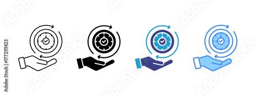 Convenience  icon set multiple style collection