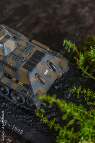 The legendary Soviet tank of the World War II era: the T-34 tank. This tank was capable of fighting well.