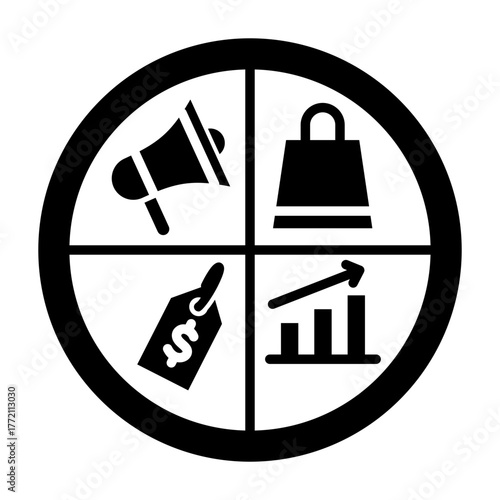 Marketing Mix Icon