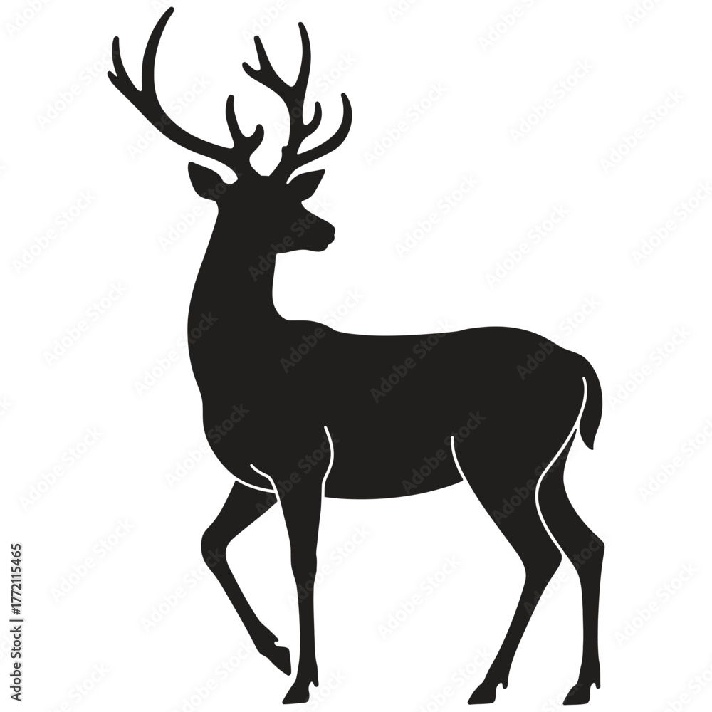 Obraz premium deer vector illustration