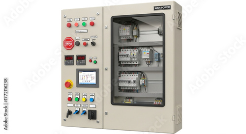 Industrial digital control panel technology for electrical power and equipment switch