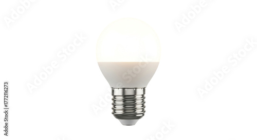 Isolated glass light bulb glowing with bright electric power and inspiring the concept of a new idea and innovation against a white background