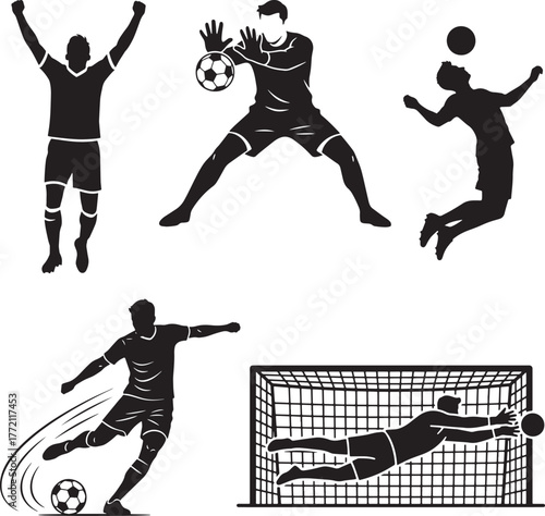 Football player icon silhouette