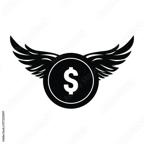 dollar coin icon, dollar coin stack, dollar piggy bank, small change