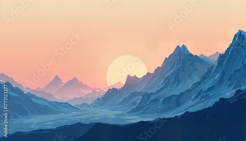 Sunrise Over Blue Mountains