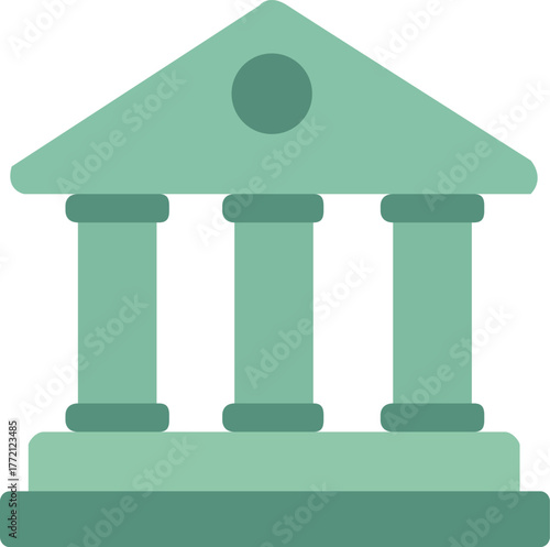 Illustration of a Building with Columns