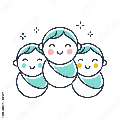 expression children bundle. suitable to be used as a design element on the theme of children
