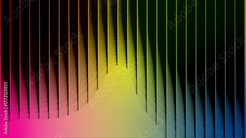 Colorful Abstract Line Spectrum Background