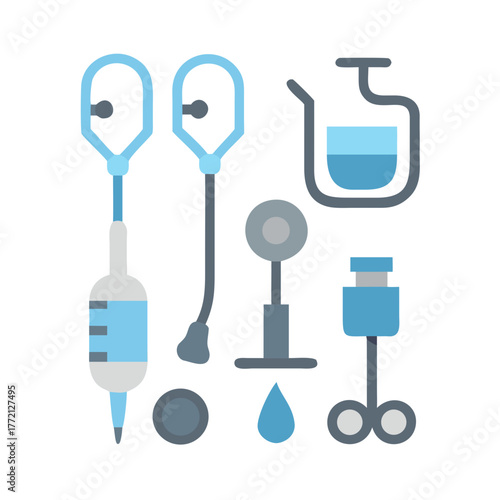 Different doctors set.
