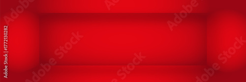 Empty white room. The inner space of the box. Vector design illustration. Mock up for you business project