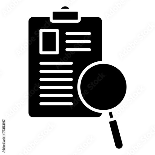 Research Report Glyph Icon