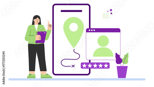 Business Client Meeting Illustration Flat Vector Illustration