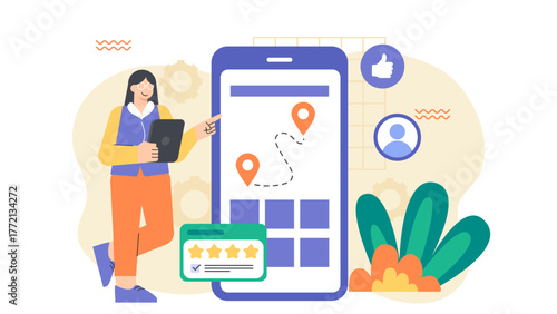 Business Client Meeting Illustration Flat Vector Illustration