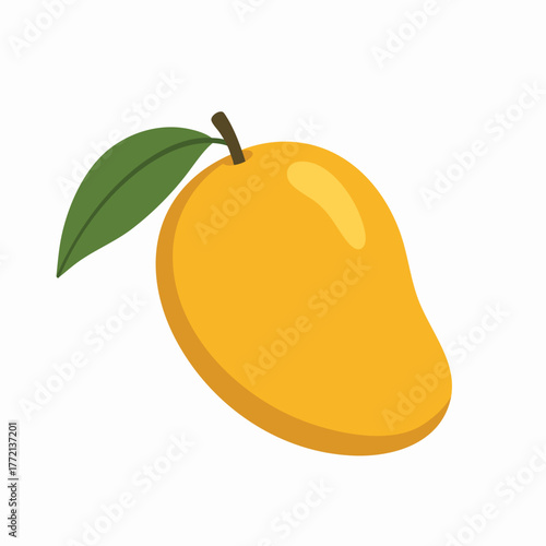 Simple mango icon illustration design