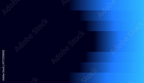 Abstract Dark Background with Blue Gradient Bar Effect