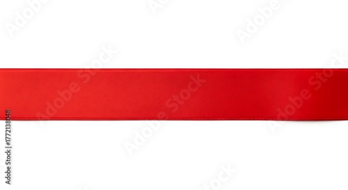 Free Download Vibrant red ribbon on a clean white background perfect for festive decorations and gift wrapping projects with a touch of elegance and celebration - GFXLoad