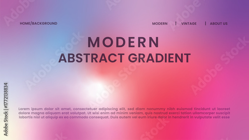Modern abstract colorful gradient background