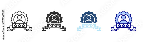 Reputation Icon Set. Designed In Multi Style