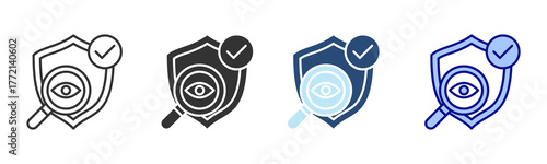 Transparency Icon Set. Designed In Multi Style