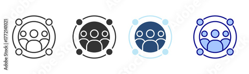 Social Icon Set. Designed In Multi Style