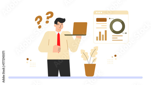 Business Problem Solving and Crisis Management Flat Vector Illustration