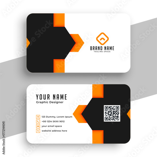 modern business visiting card layout a ready to print design