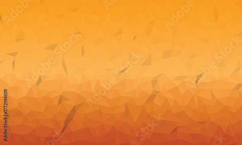 Abstract polygonal background with orange and yellow gradient color scheme